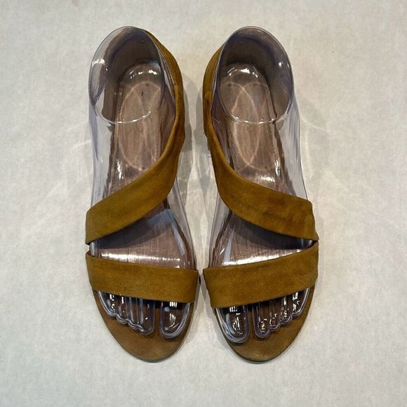 Aldo Moewen Wedge Sandal Espadrille Camel Tan Womens Sz 6 - Picture 2 of 8